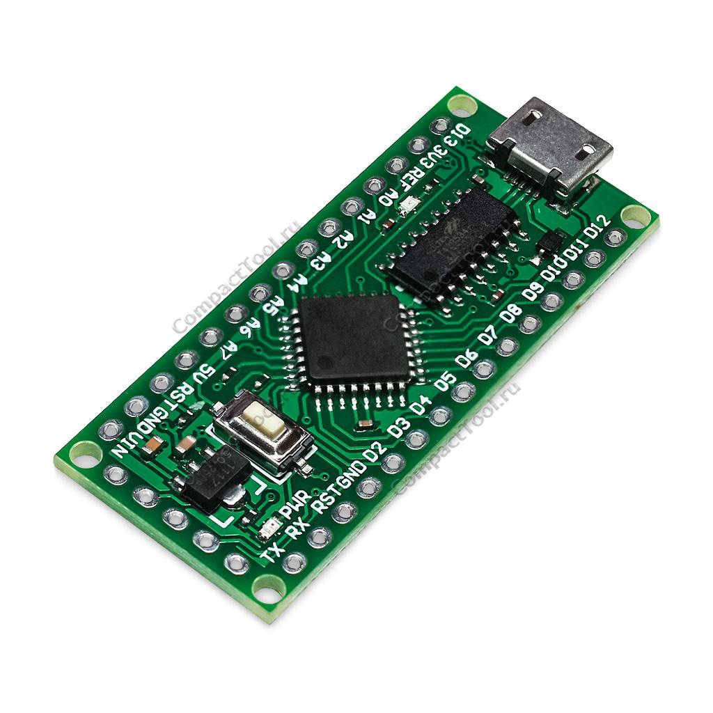 Оценочная плата Larduino L-Nano LGT8F328P-LQFP32 MiniEVB mUSB v1324