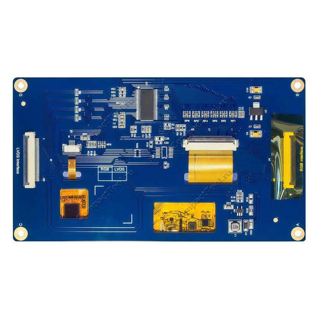 Цветной TFT LCD дисплей 5 дюймов 800х480 с сенсорной панелью WKS50WV003-WCT-LVDS