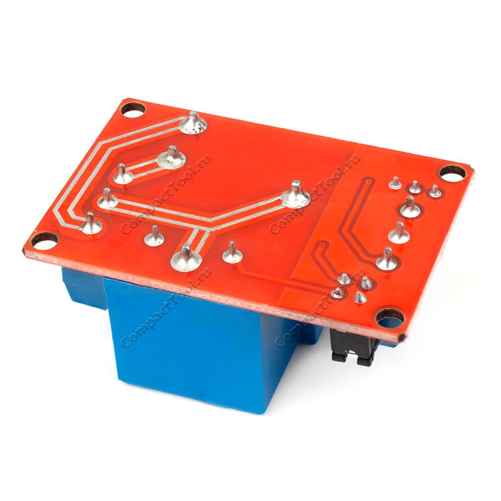 Мощное 1-каналльное реле 12В 30A с изолированным входом управления и HIGH-LOW триггером