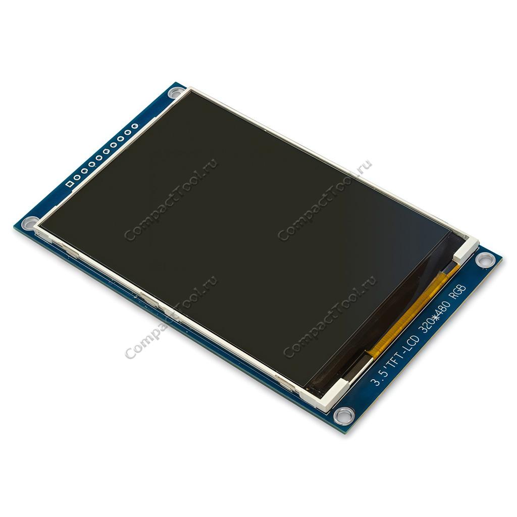 Дисплей 3.5'' TFT ILI9488 SPI 320х480 с матрицей шрифтов