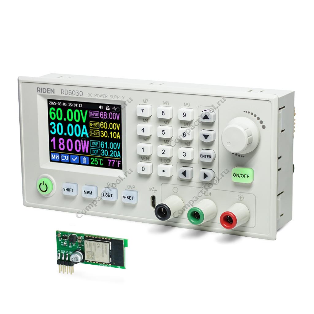 RuiDeng RIDEN RD6030W DC-DC 60В 30А 1800Вт USB WiFi