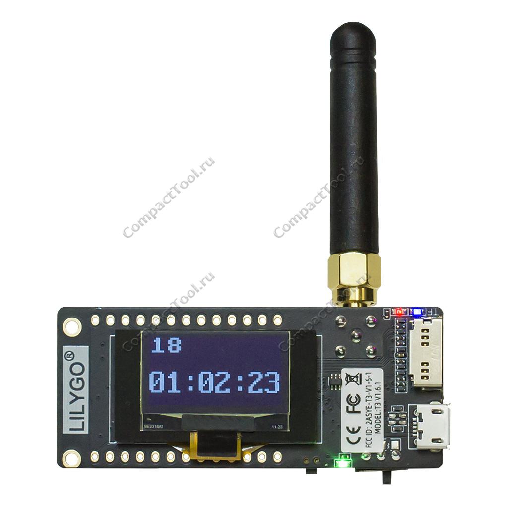 Плата разработчика LILYGO T3 LoRa32 ESP32 868МГц V2.1-1.6 Paxcounter