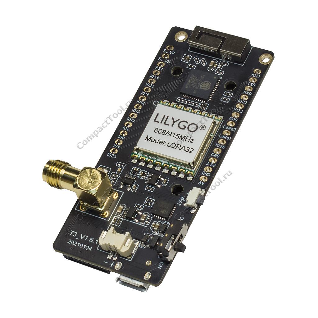Плата разработчика LILYGO T3 LoRa32 ESP32 868МГц V2.1-1.6 Paxcounter