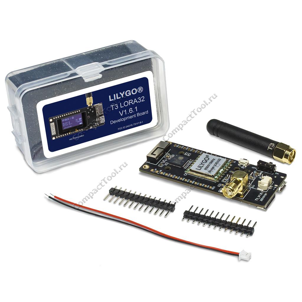Плата разработчика LILYGO T3 LoRa32 ESP32 868МГц V2.1-1.6 Paxcounter