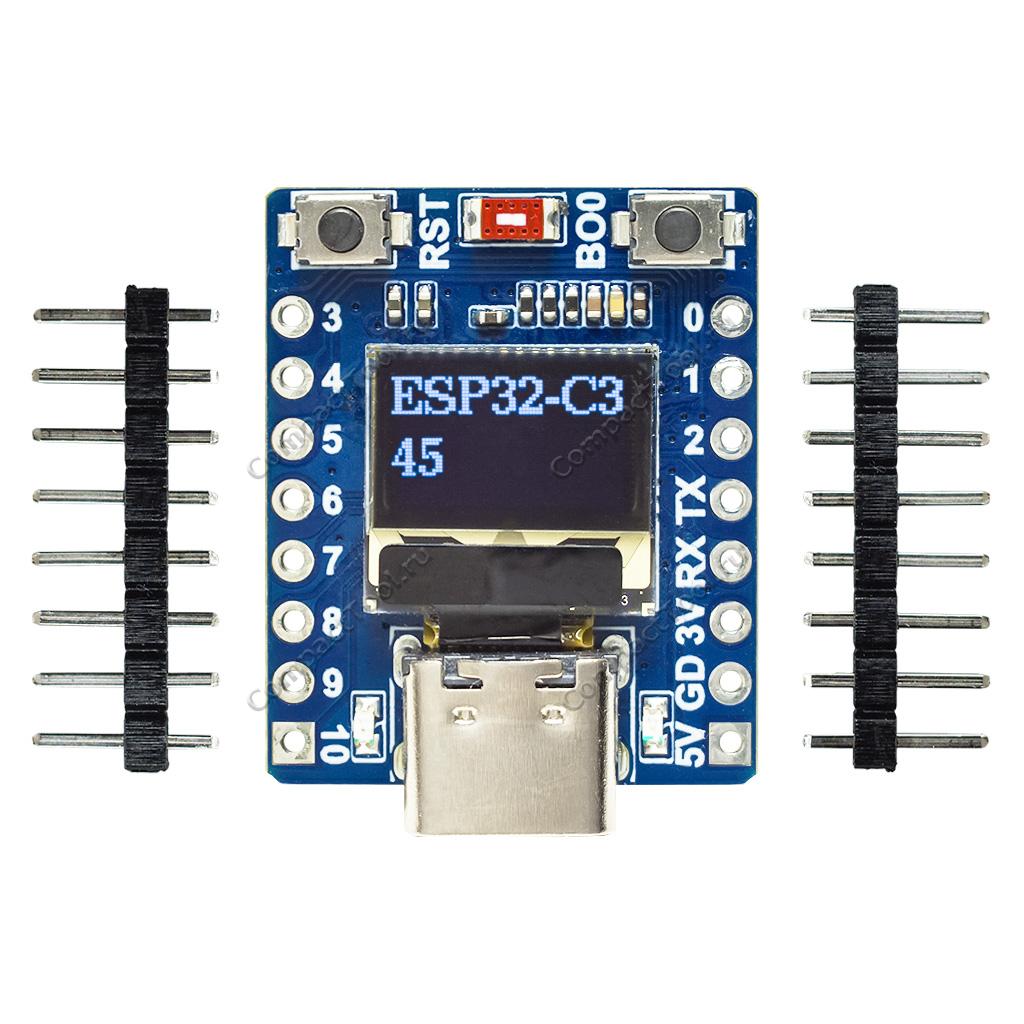 ESP32-C3 0.42 OLED Mini Модуль разработки приложений