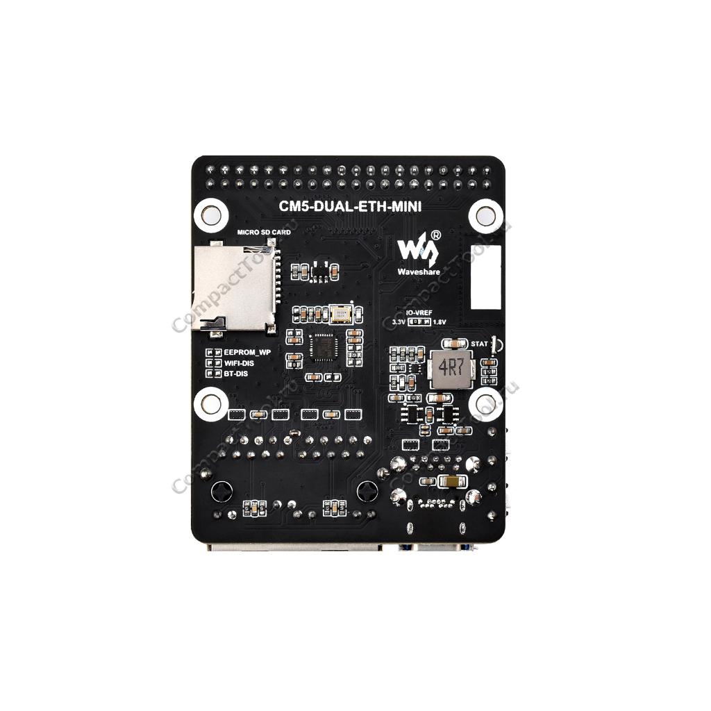 Плата расширения CM5-DUAL-ETH-MINI для вычислительного модуля Raspberry Pi CM5