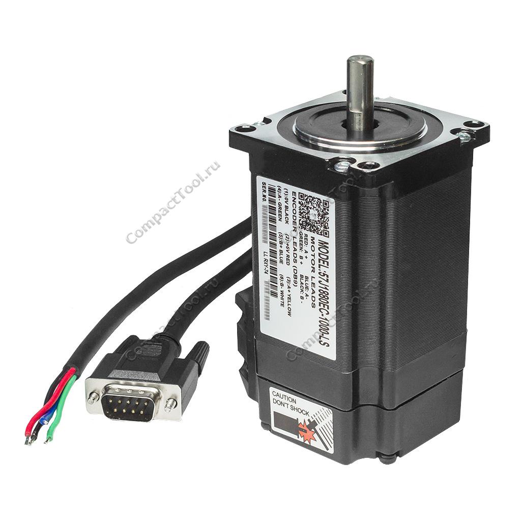 57J1880EC-1000-LS JMC Мотор шаговый Nema 23 с энкодером 1000PPR DB9