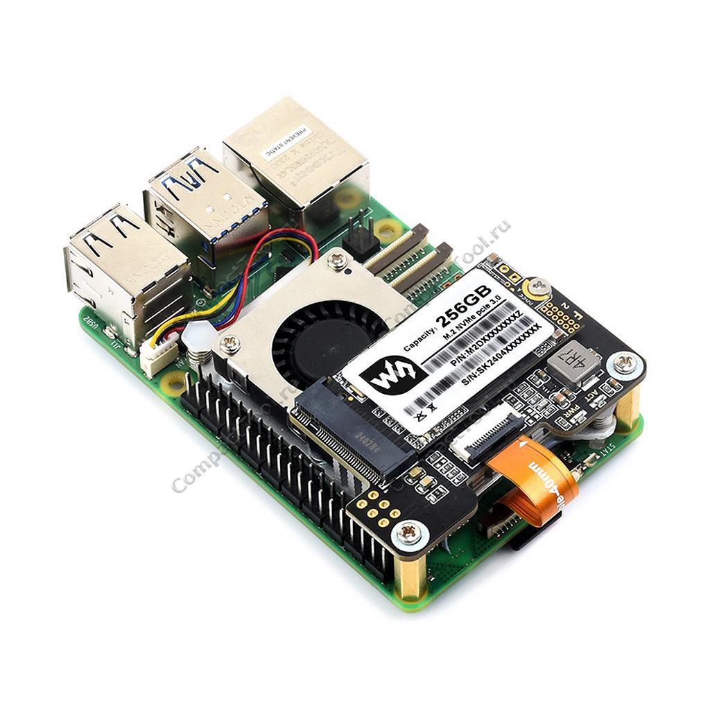 PCIe TO M.2 MINI Waveshare Адаптер для Raspberry Pi 5