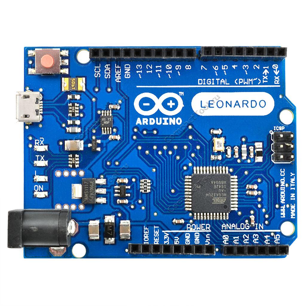 Купить Arduino LEONARDO R3 в Москве с доставкой - цены, примеры, описание в ╦ КомпактТул