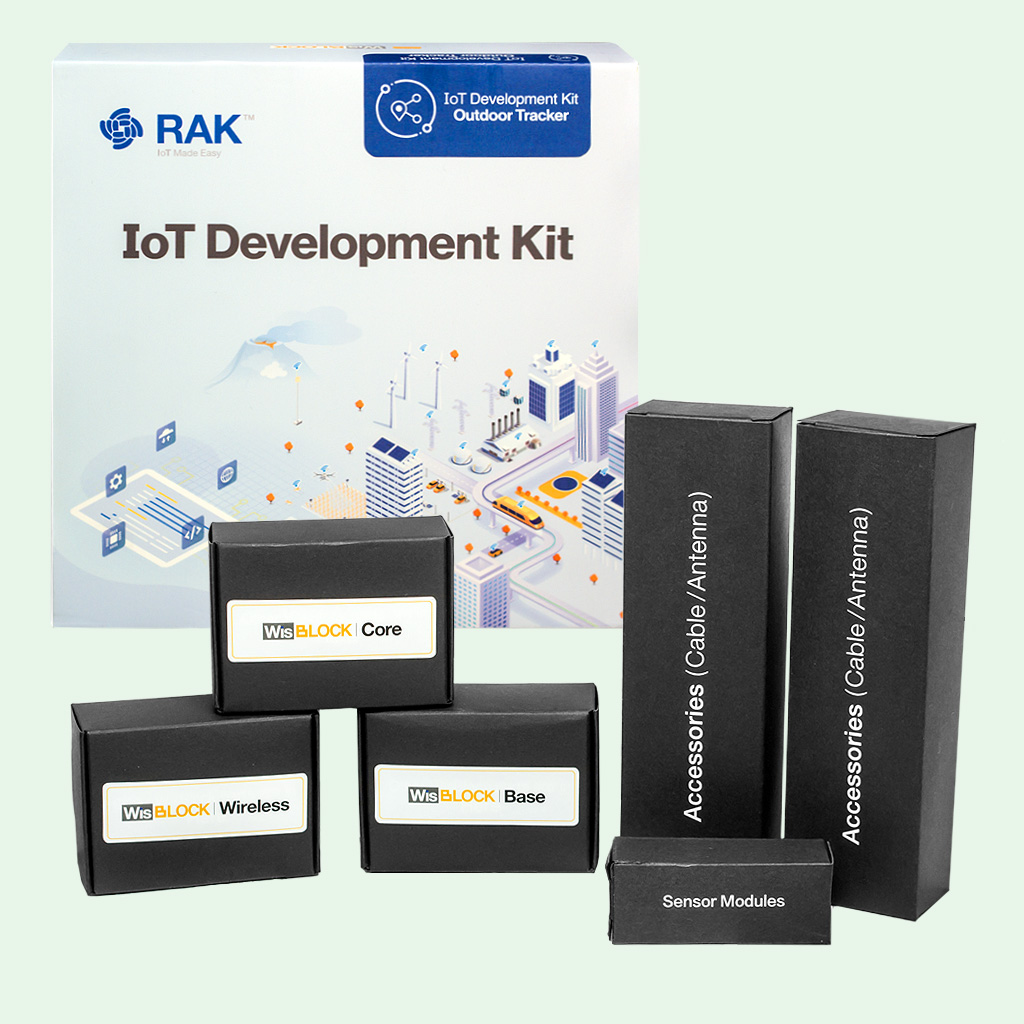 WisBlock Уличный GPS-трекер c LoRa BLE LTE NB-IoT Quectel BG77 Комплект IoT-разработчика