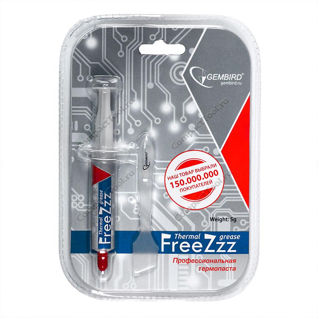 Термопаста Gembird FreeZzz GF-01-5 (5г, шприц) купить оптом и в розницу в СompactTool с доставкой по Москве и России