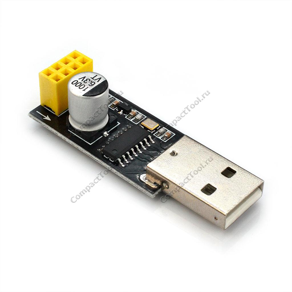 USB-UART адаптер на чипе CH340G для WIFI-контроллеров ESP-01 купить оптом и в розницу в СompactTool с доставкой по Москве и России