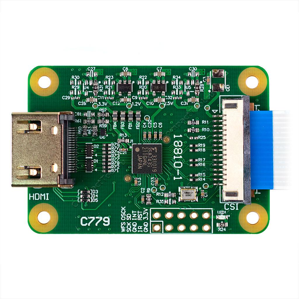 Преобразователь HDMI-CSI для Raspberry Pi 4B,3B+,3B,2B,B+,3A+