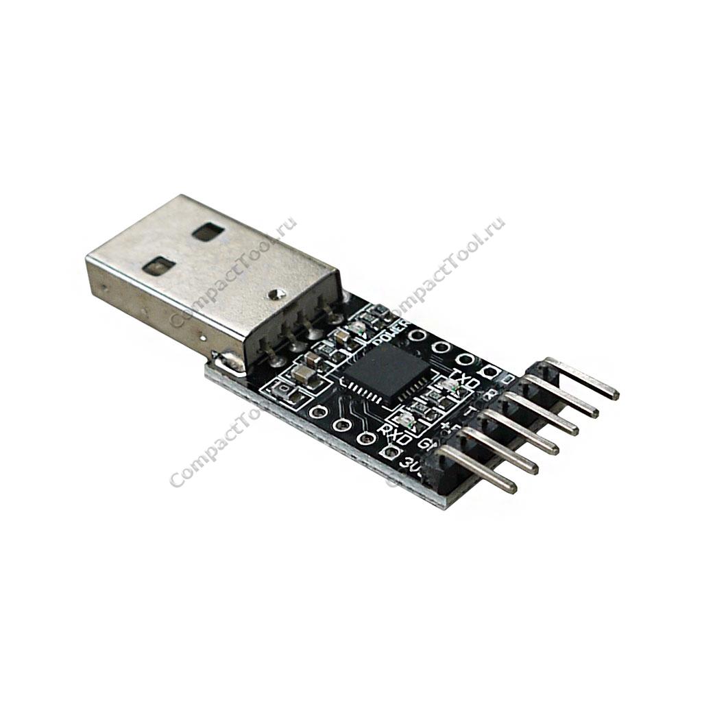 Преобразователь интерфейсов USB в TTL-UART на чипе CP2102 c 6 контактами подключения