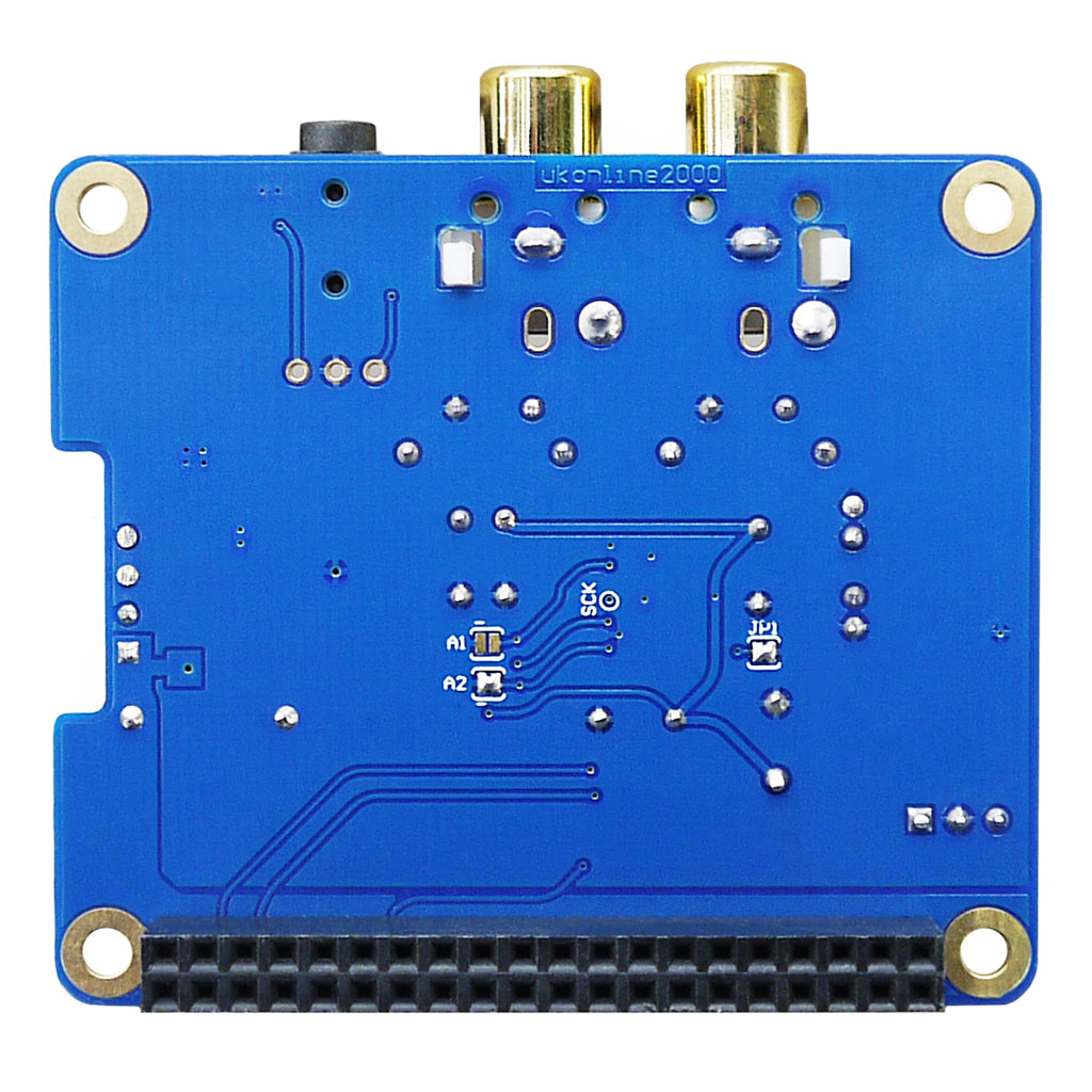 PIFI DAC+ V2.0 HAT Аудиомодуль звуковая карта ЦАП PCM5122 с корпусом для Raspberry Pi