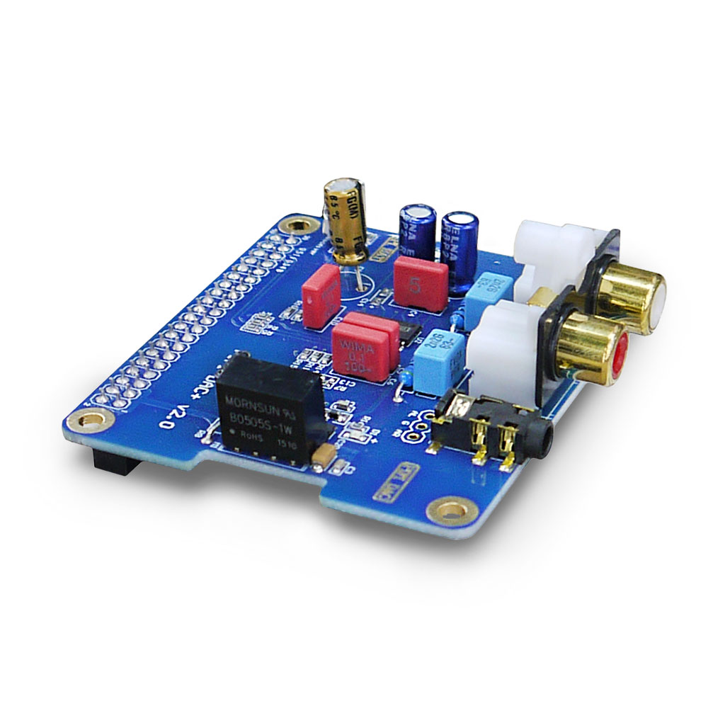 PIFI DAC+ V2.0 HAT Аудиомодуль звуковая карта ЦАП PCM5122 с корпусом для Raspberry Pi