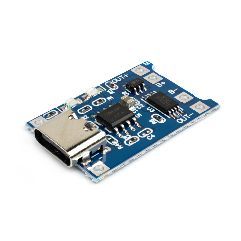 Контроллер заряда Li-ion аккумулятора на TP4056 Type-C с защитой