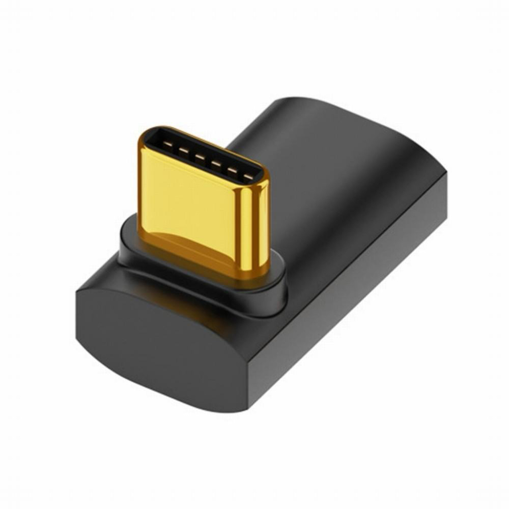 Переходник Type-C (M) -> Type-C (F) UC-103-UP 40Gbps 240W угловой