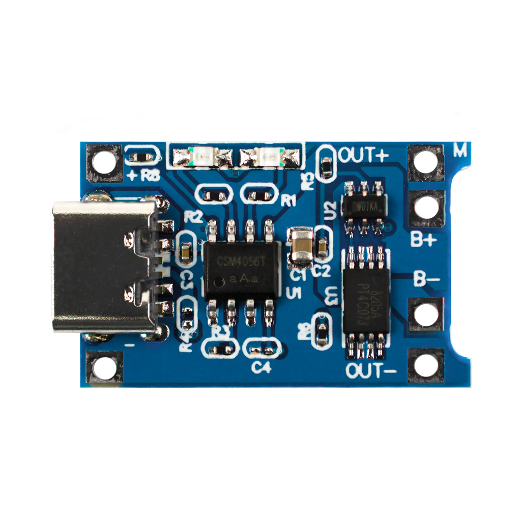 Контроллер заряда Li-ion аккумулятора на TP4056 Type-C с защитой