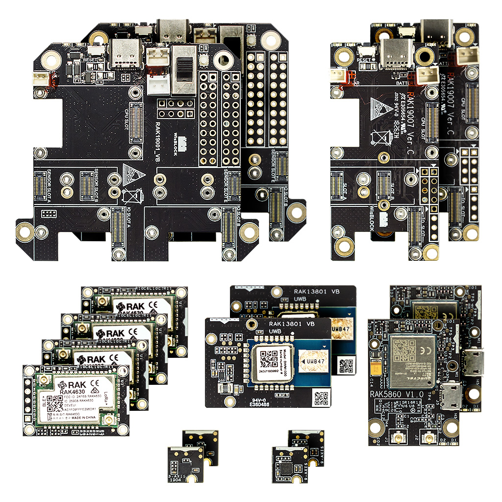WisBlock UWB-Трекер местоположения для помещений с LoRaWAN BLE NB-IoT Quectel BG77 Образовательный комплект