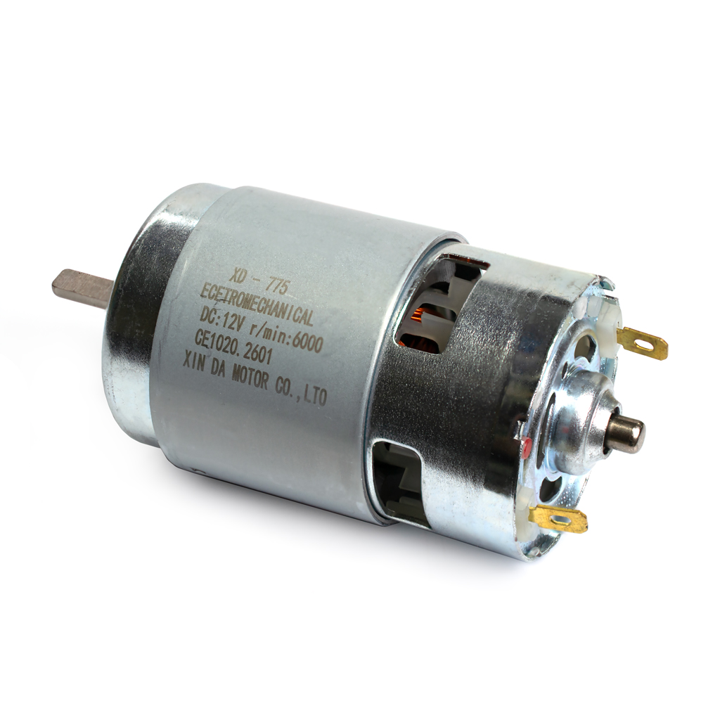 Мотор коллекторный XD-775 12В 6000 об/мин