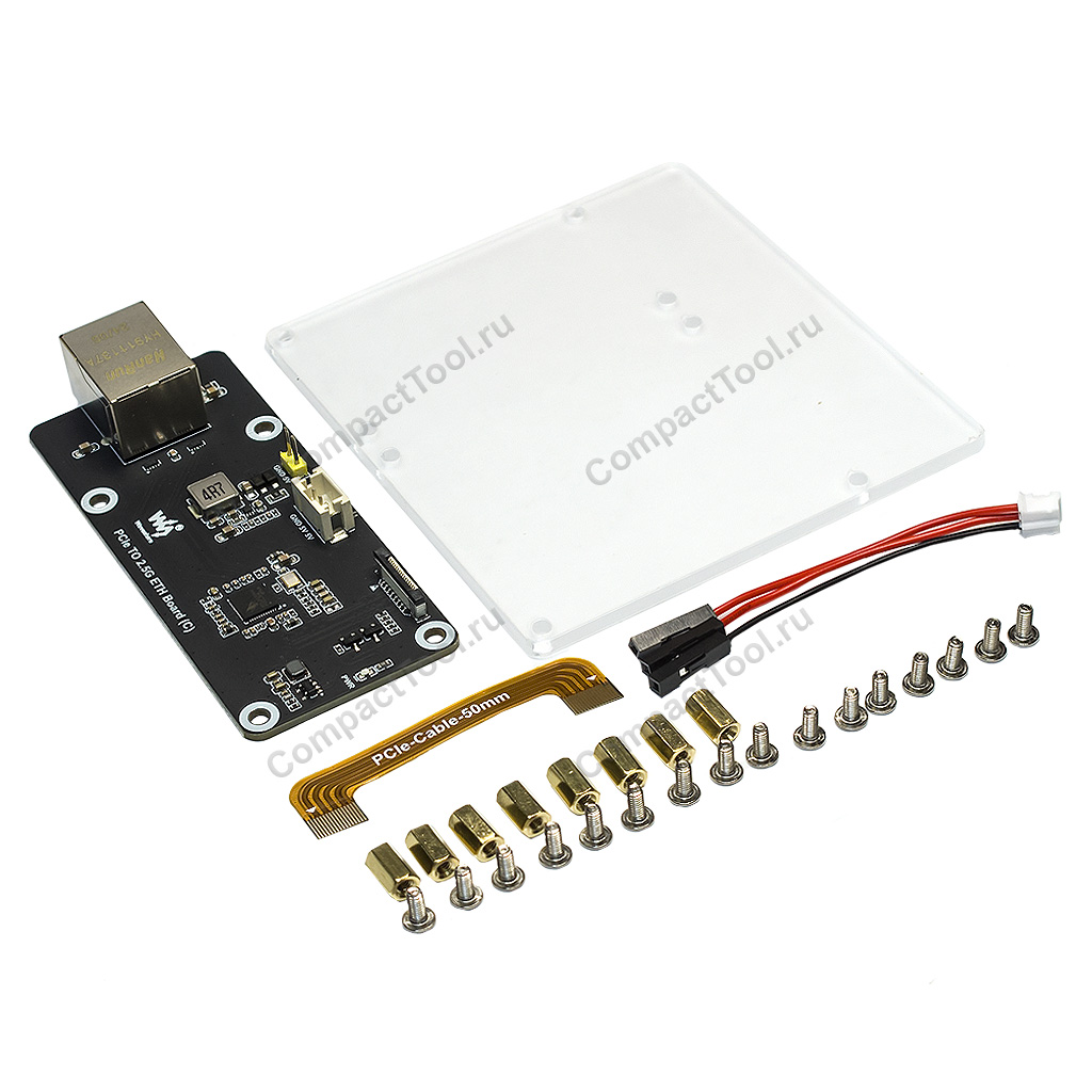 Сетевой адаптер Raspberry Pi 5 PCIe в 2.5G Ethernet порт
