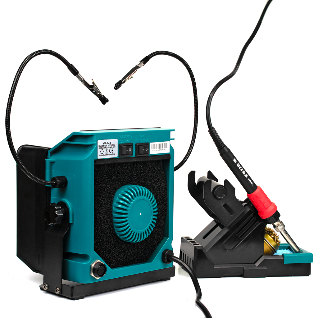 Паяльная станция YiHUA 948DQ-III 25Вт с дымоудалением.